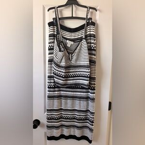 Rachel Zoe Black and White Striped 2 Piece Set